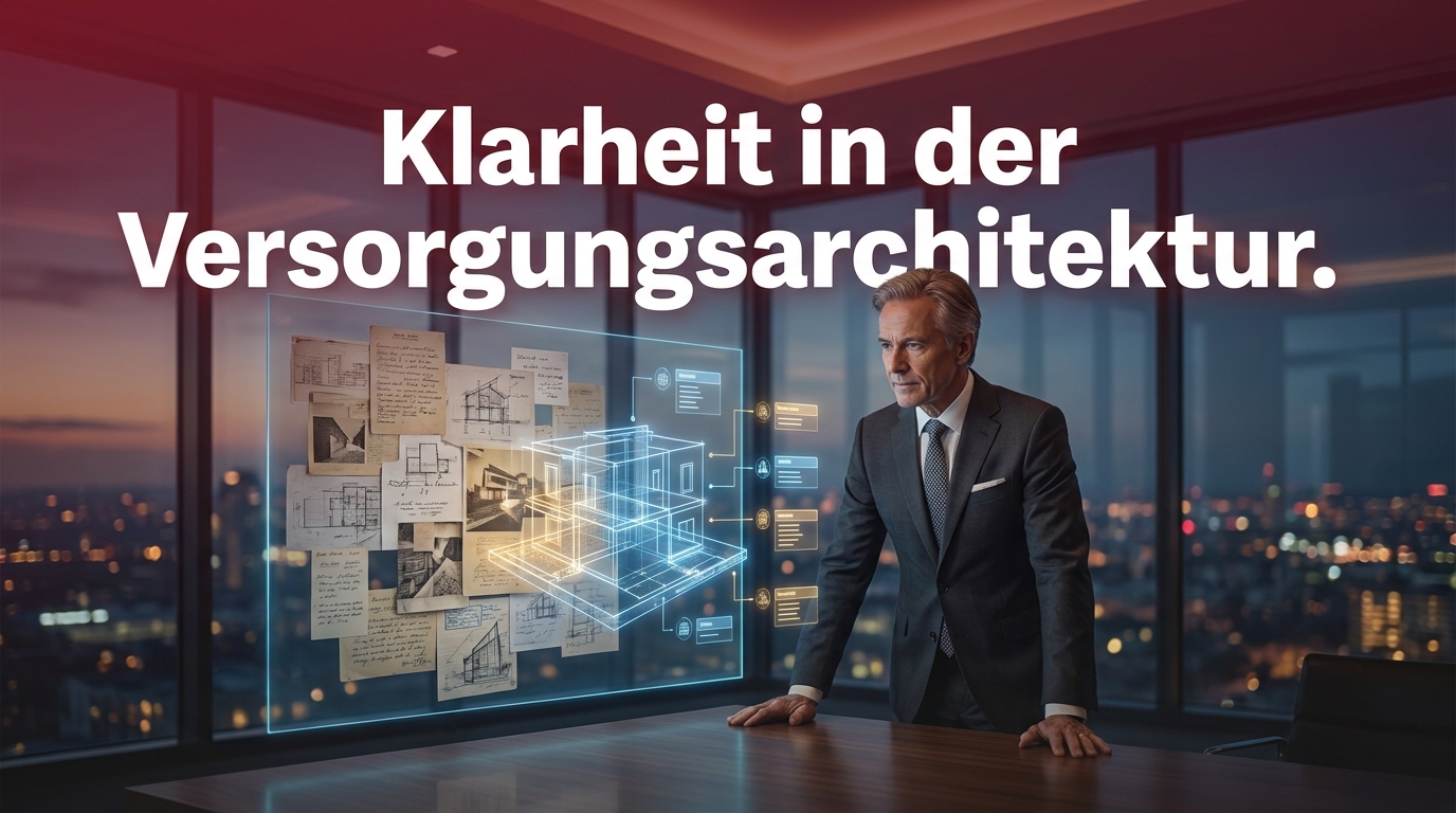 titelbild-7 „Wie sicher ist Ihre aktuelle Versorgung wirklich?“, Bestandscheck, Transparenz, Verbesserungspotenzial, Klarheit, Zukunftsfähigkeit, strukturierte Einordnung
