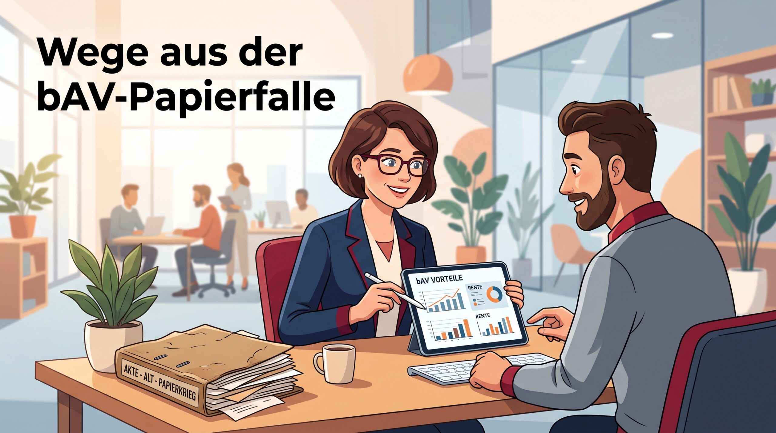 Papier vs. digitale Versorgung, Transparenz, Geschwindigkeit, Nachvollziehbarkeit, moderne Prozesse, bessere Mitarbeitererfahrung – Bildvariante B